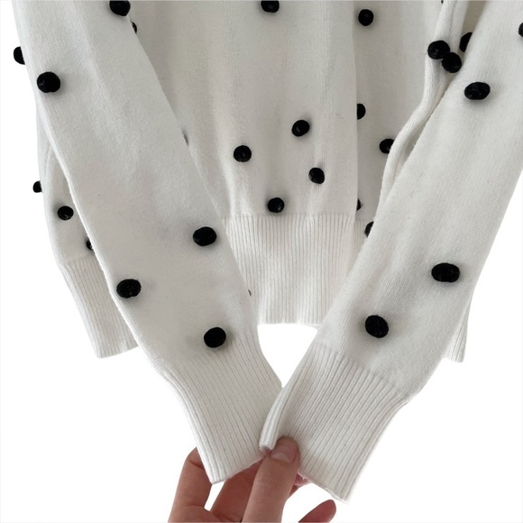 LPA Teza Sweater in Cream Polka Dot - Picture 8 of 12